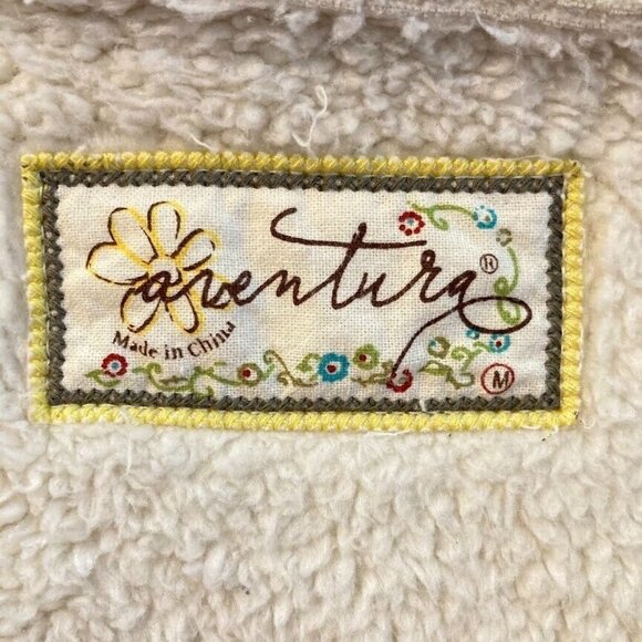 Aventura Exposed Seam Fleece Sherpa Vest With Pockets Med Cream - Picture 5 of 7